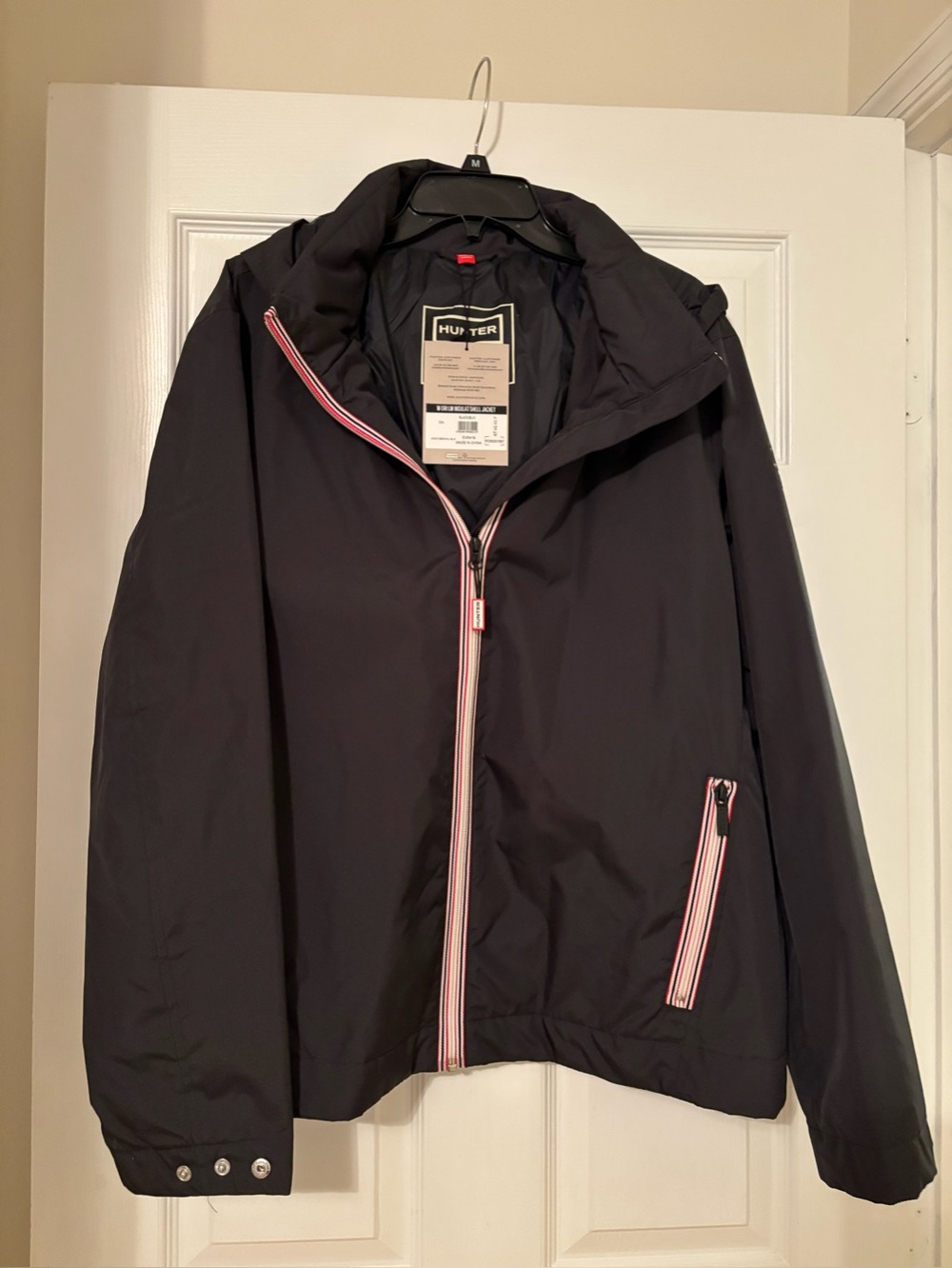 Hunter Women's Original Lightweight Insulated Shell Jacket Red-Trim Zip